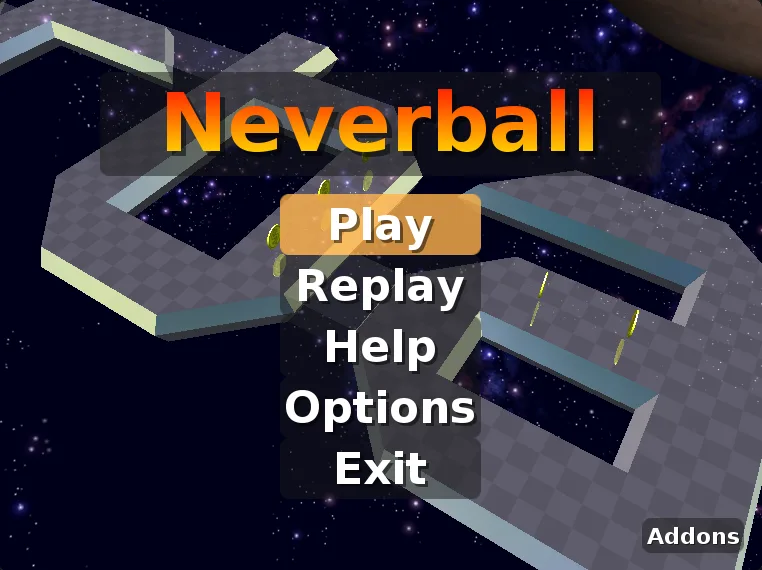Screenshot of Neverball