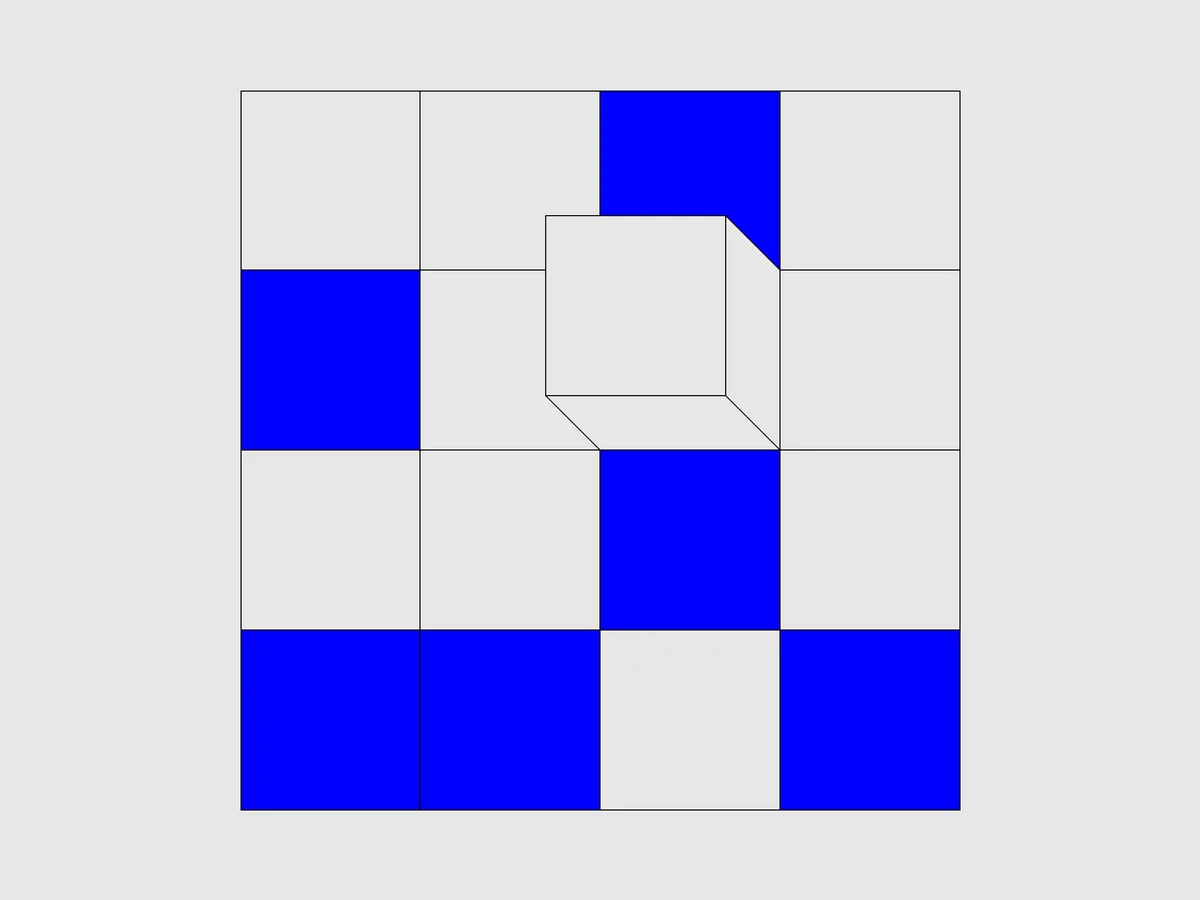 Screenshot of Cube (Simon Tatham's Puzzles)