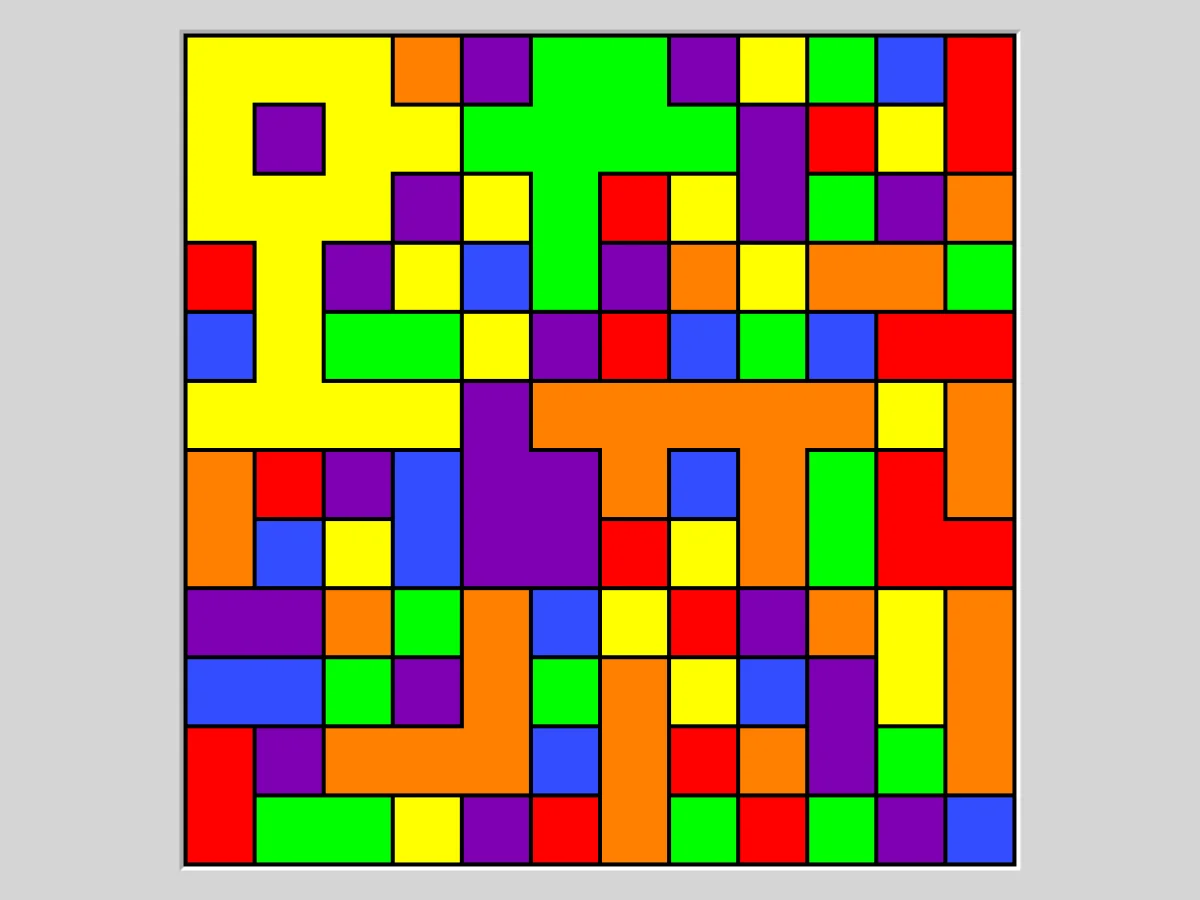 Screenshot of Flood (Simon Tatham's Puzzles)