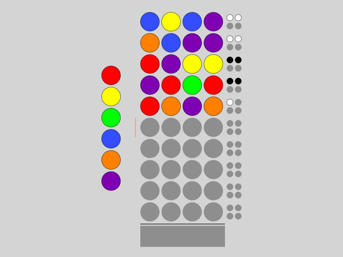 Screenshot of Guess (Simon Tatham's Puzzles)