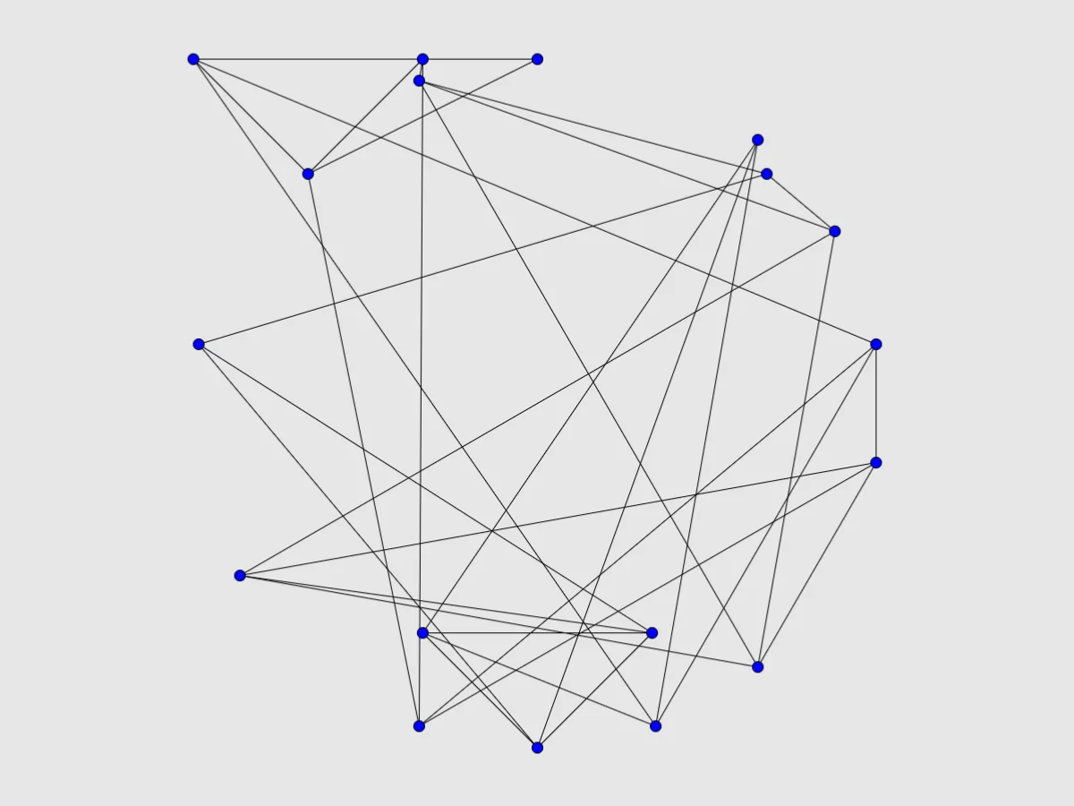 Screenshot of Untangle (Simon Tatham's Puzzles)
