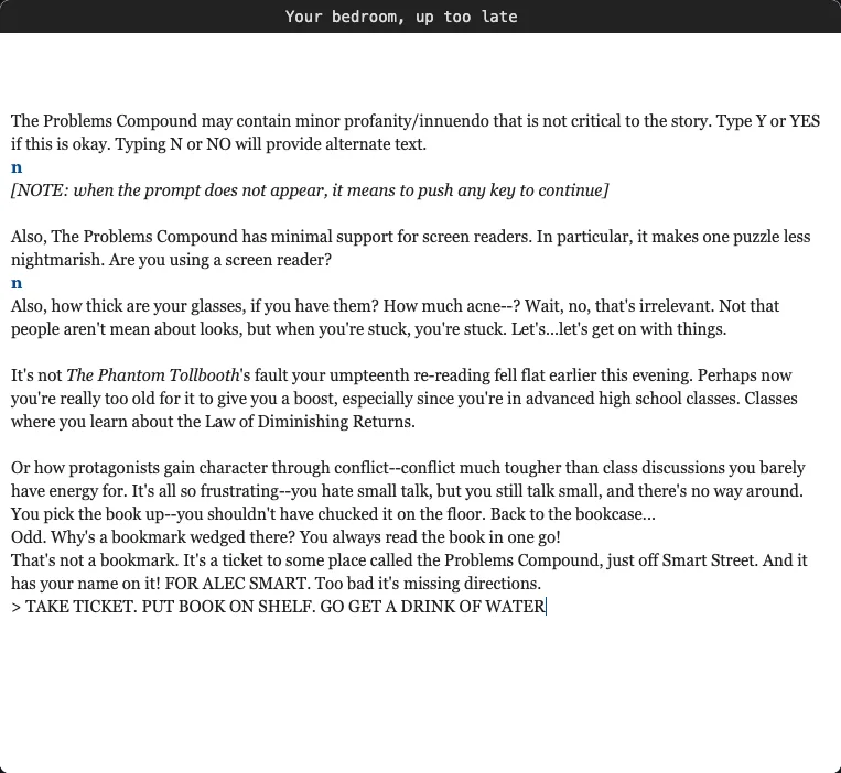 Screenshot of The Problems Compound