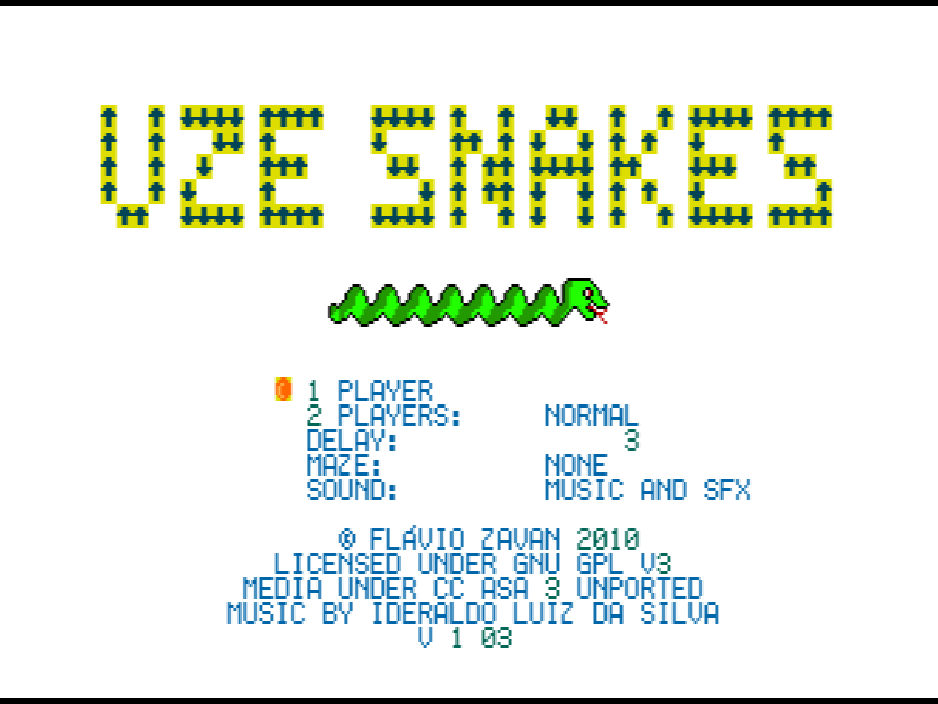 Screenshot of UzeSnakes